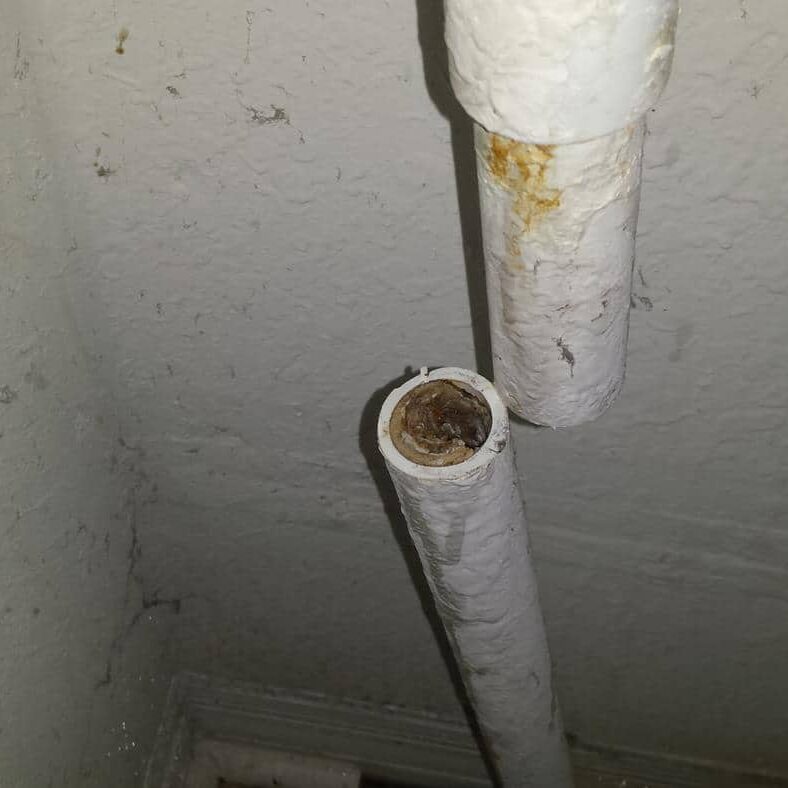 Clean aircon online drain pipe